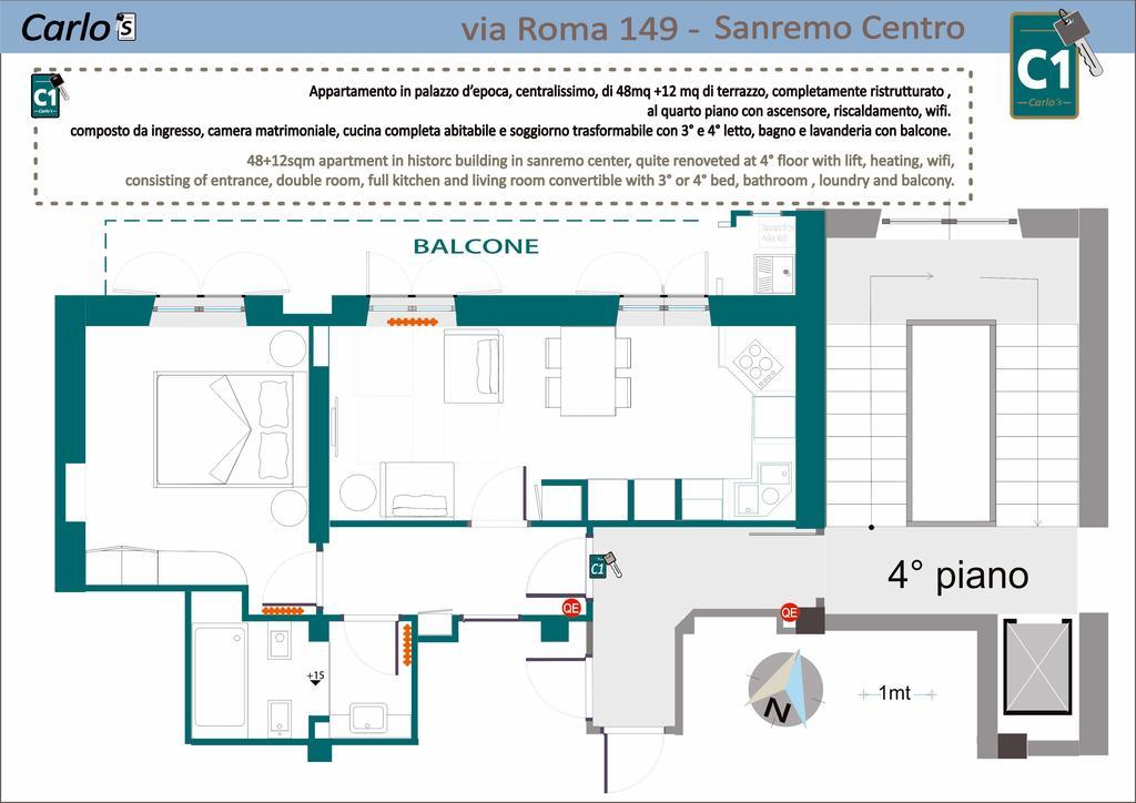 Carlo'S B149C - Sanremo Center Suite - Da Carlo - מראה חיצוני תמונה